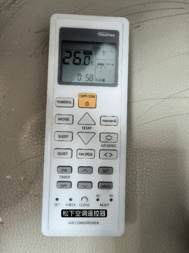 Panasonic松下空调冷气机遥控器CS-PS18UKA A75C12730 CS-RE18UKA