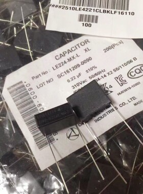 OKAYA冈谷安规电容 LE224K 310VAC P15MM 0.22UF 275VAC X2 P15MM