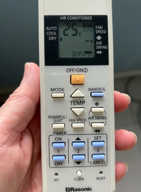 适用樂信Rasonic冷气机空调遥控器A75C4607 2925 3297 RS-V18RW