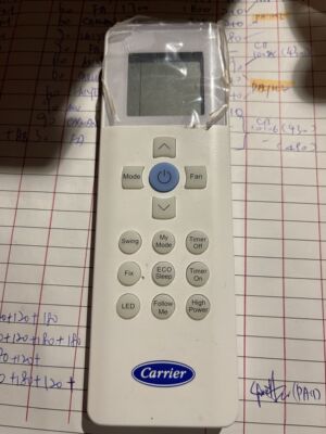 开利英文版功能一致空调遥控器