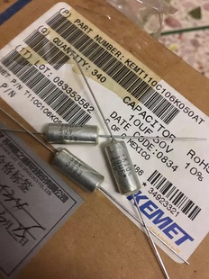 KEMT110C106K050AT 50V10UF KEMET基美 轴向铜壳钽电解电容器10UF