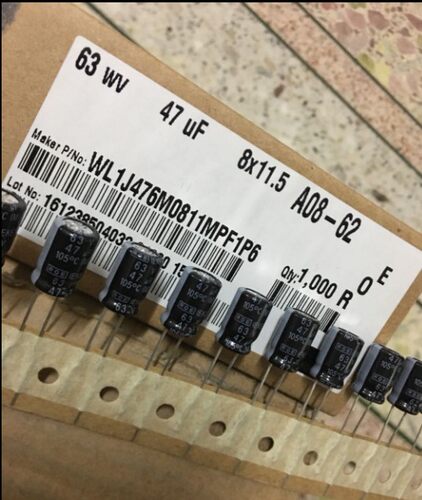 100只=50元ROE德国 EKE 63V47UF 音频电解电容器47UF/63V 8*11.5
