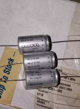 RIFA PEG124 40V680UF/40V 125度高温 轴向电解电容器18*35