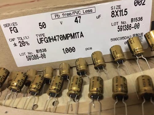 尼吉康编带50V47UFFG电解电容器