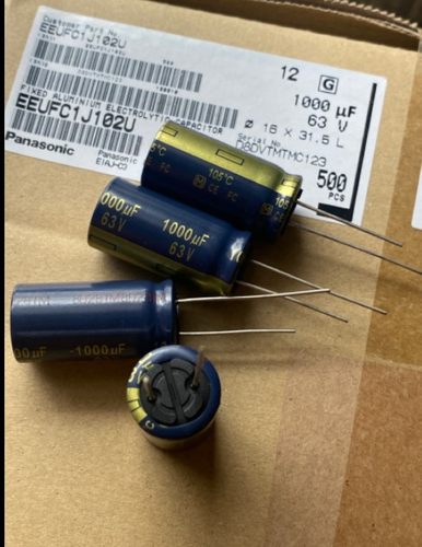 50个=175元 松下 63v1000uf 16x31mm FC 发烧电解电容