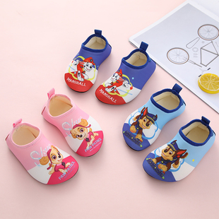 儿童地板鞋秋冬男女童加绒防滑软底学步室内保暖小童宝宝家居鞋袜