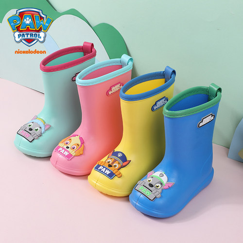 儿童汪汪队男童雨靴小学生雨鞋