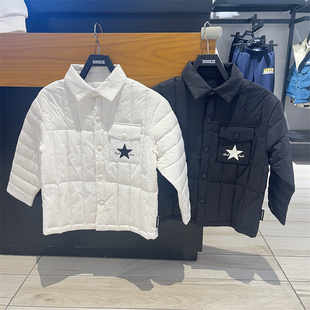 23冬款 男女童保暖防风时尚 匡威童装 Converse 粘扣羽绒服CV2342026