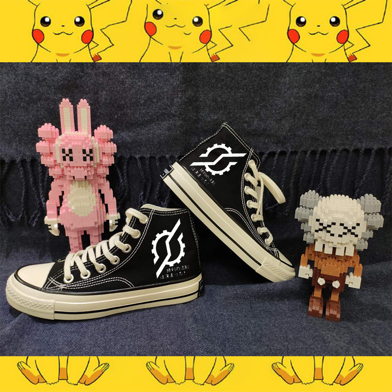 假面骑士zi-o zio时王帆布鞋二次元平成假面时王20作周边高帮鞋男