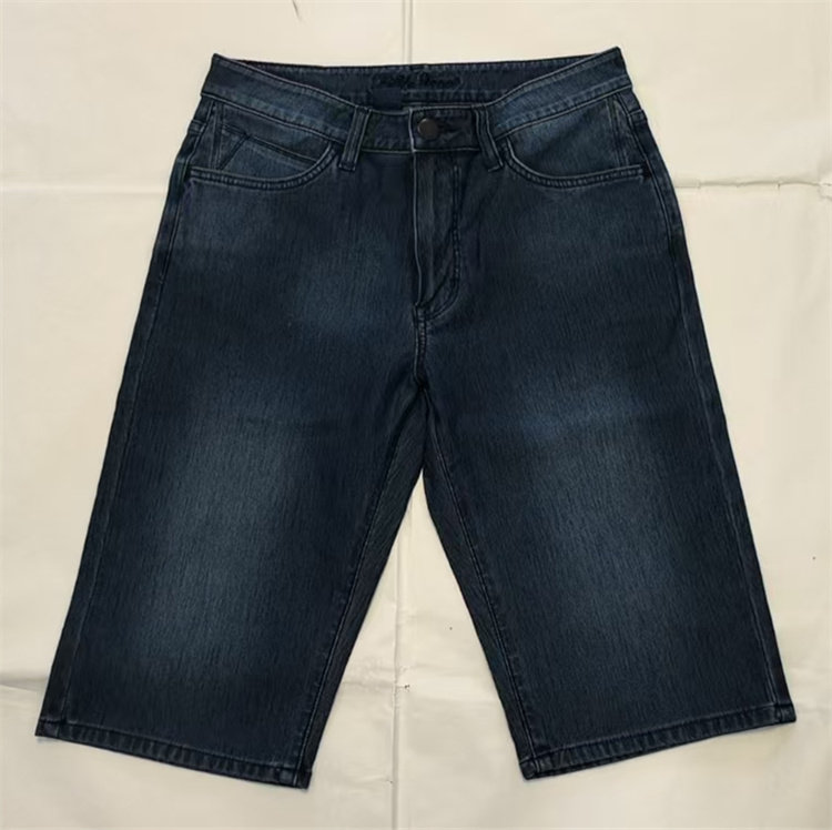 特价品牌男装中腰弹力舒适针织轻凉牛仔短裤夏季1-100313-192M0