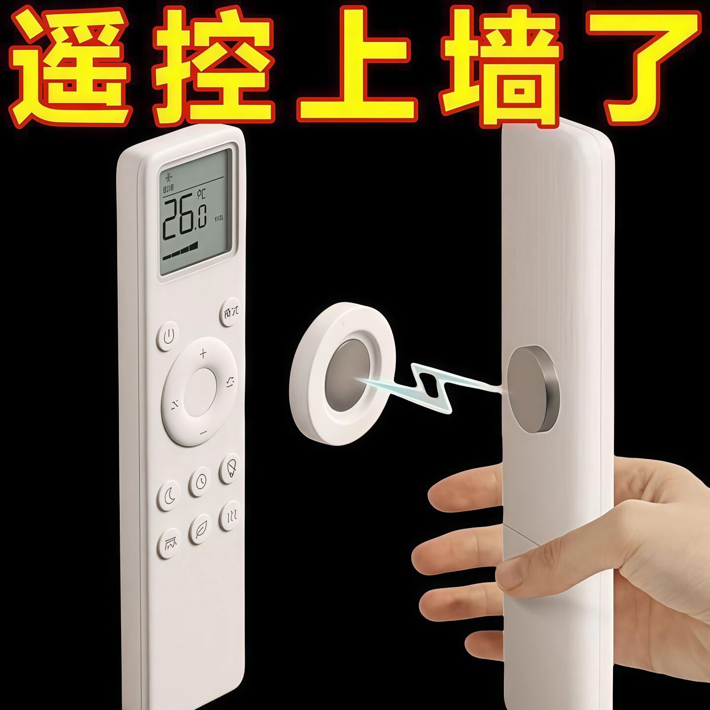遥控器磁吸贴电视空调遥控器挂钩