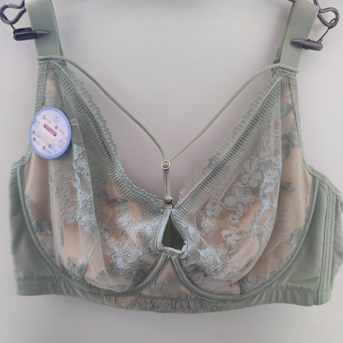 黛思侬超薄内衣女聚拢上托收副乳无钢圈性感蕾丝文胸大胸显小7116