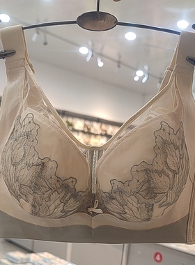 3102CD杯大胸显小内衣女士聚拢无钢圈收副乳蕾丝聚拢薄上托防下垂