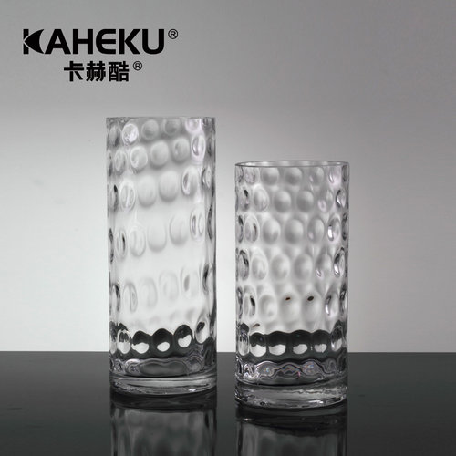 kaheku欧式简约透明玻璃花瓶插花