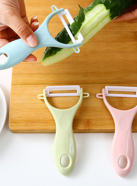 多功能陶瓷瓜刨家用削皮刀削苹果黄瓜厨房刮皮刀不锈钢水果削皮器