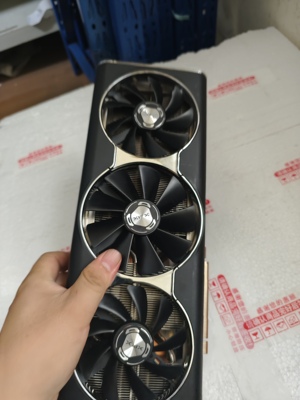 讯景rx5700xt 8g海外版三风扇台式机拆机二手显卡