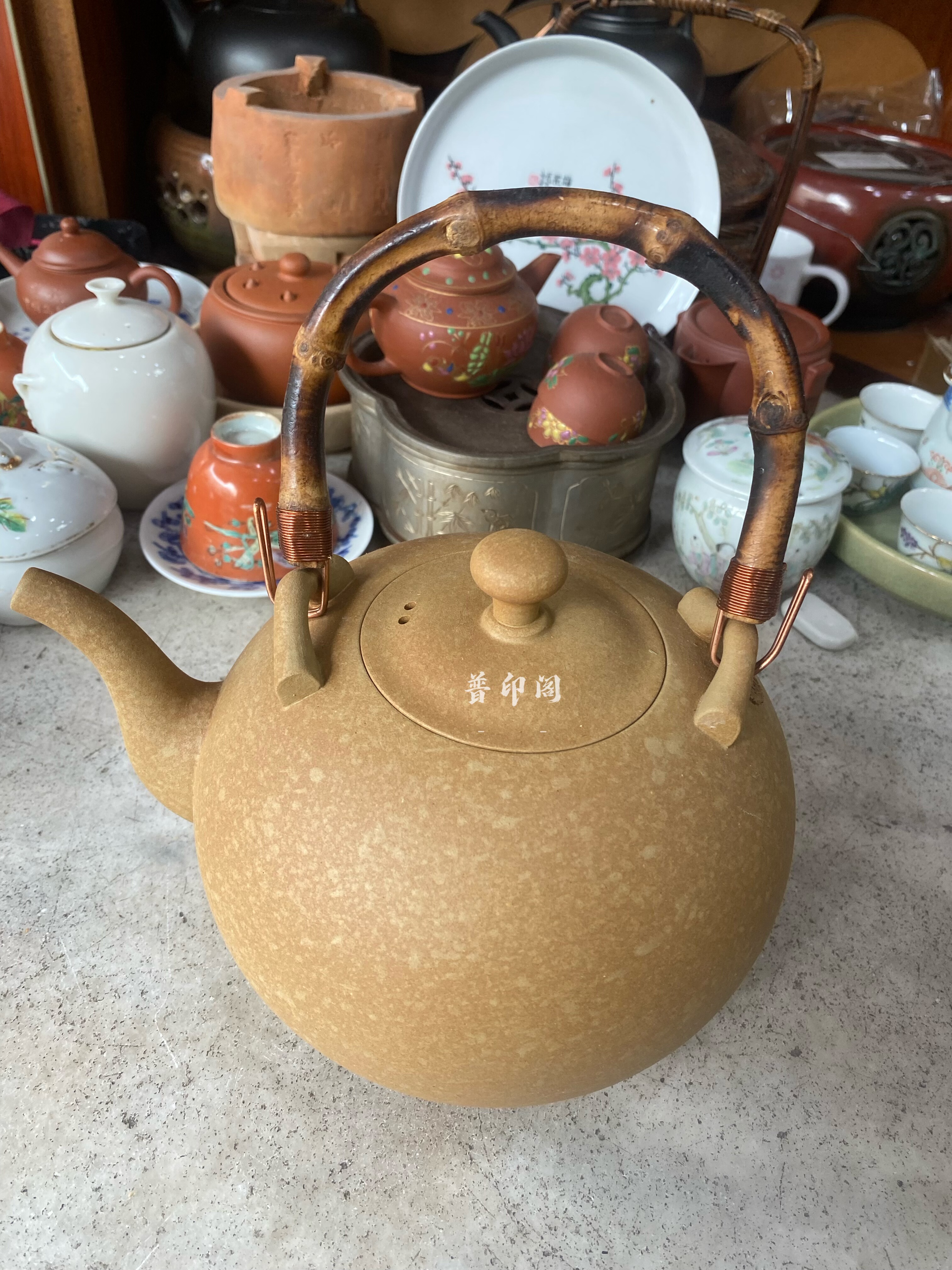 风清堂陶土烧水壶，段泥陶土泡茶壶，茶道文化陶土烧水壶