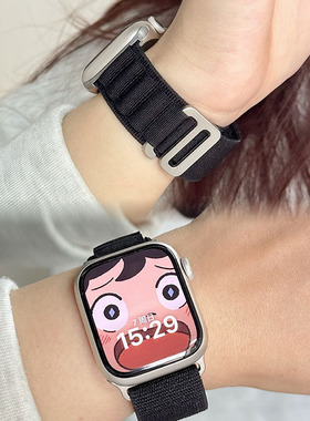 适用apple watch98表带iwatch7/6/5/4/3/2代苹果S10手表se/ultra2