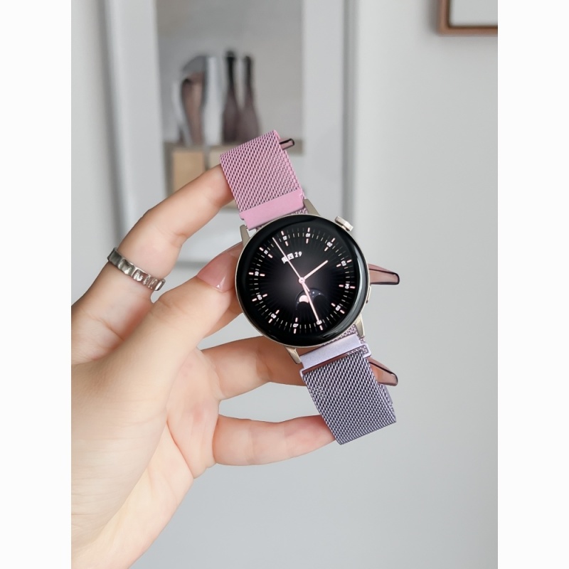 适用三星watch4/5/6/7手表米兰尼斯表带Active2渐变GearS3/S4可调