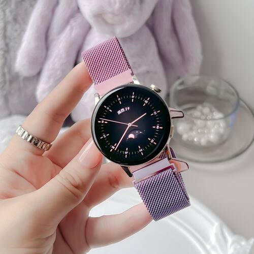 适用华为gt5/gt4米兰尼斯磁吸watch3pro表带渐变色gt3荣耀magic2