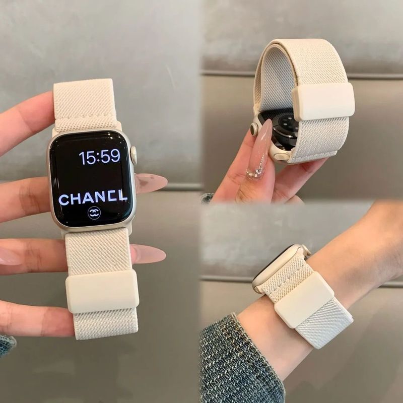 适用OPPO watch X2mini表带watch3/4pro尼龙se平纹磁吸watch2/3SE