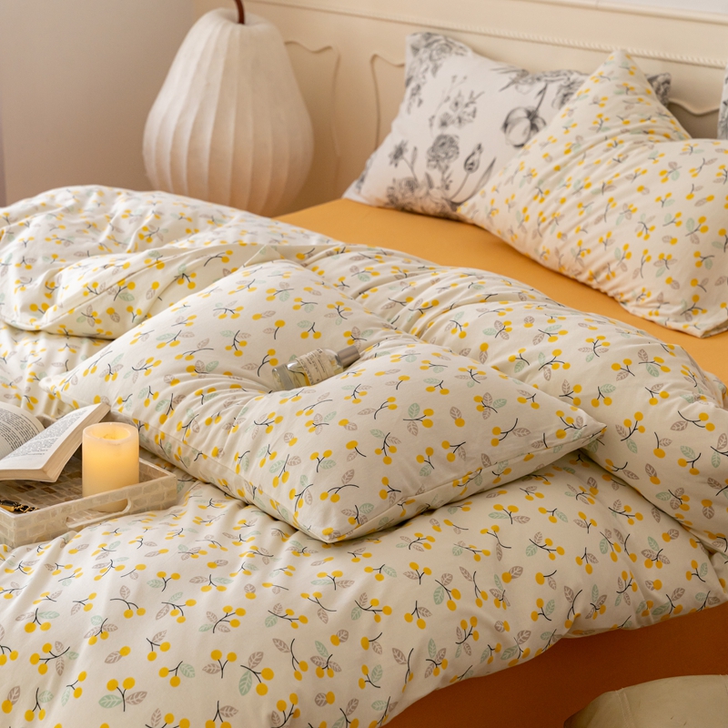 A类全棉针织棉印花四件套