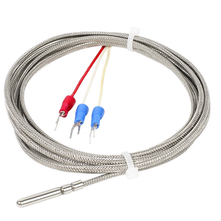 Pt100温度传感器探头滚口封装探针式温度探头Pt100铂热电阻电热偶