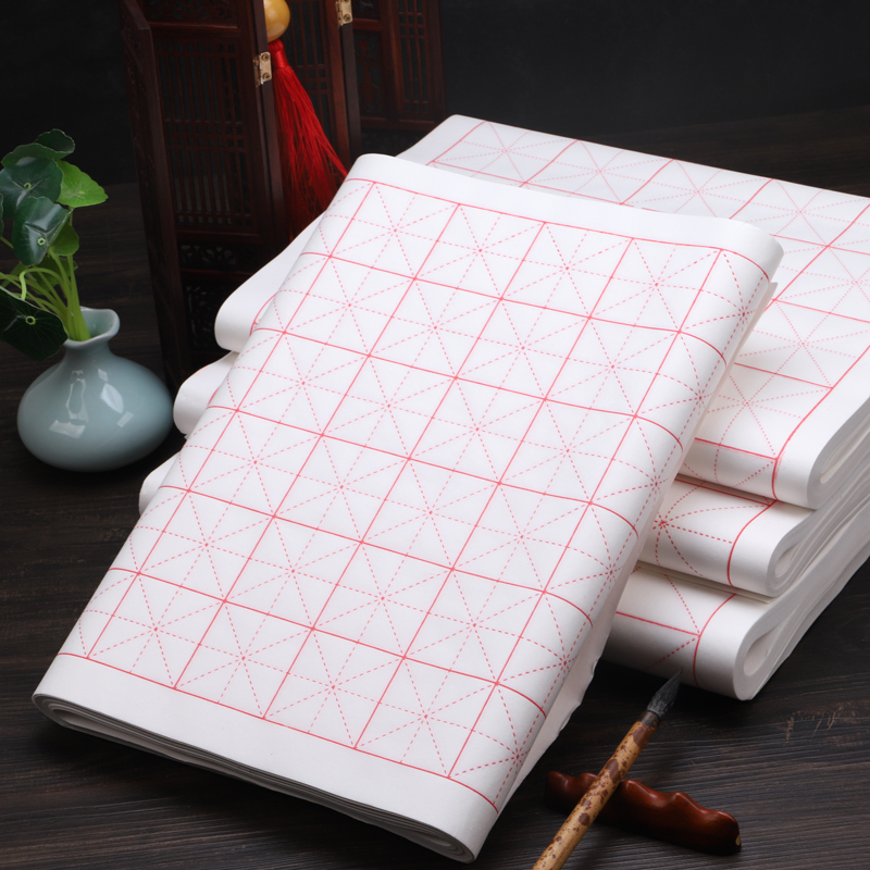 半生半熟安徽泾县米字格宣纸