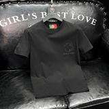 2026新款夏季男士丝光棉刺绣T恤A315-XB58P75白沙发图，男装T恤，电商A315