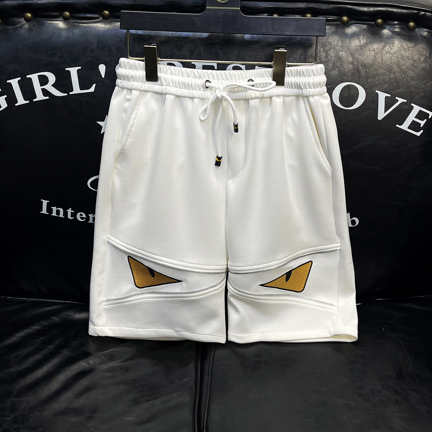 男士短裤2026夏季新款休闲五分裤时尚男装百搭男裤1121P75白，男装休闲裤，电商A315