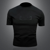 2026新款夏季男士重工艺刺绣T恤A315-XB62P853D图白，男装T恤，电商A315