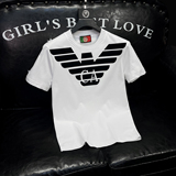 2026新款夏季男士丝光棉（毛衣领）植绒T恤A315-XB927P75白，男装T恤，电商A315