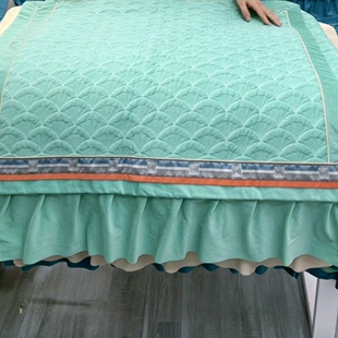 沙发垫全场超低价清货绿色重工艺手包边三件套90×210