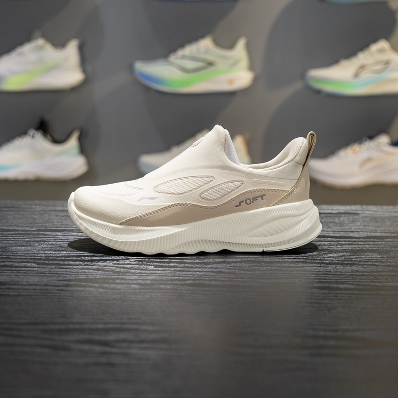 李宁防泼水女子一脚蹬休闲鞋