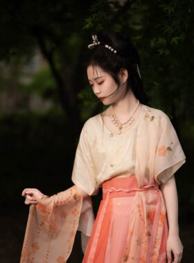 盛唐曲 | 剑网3正版同人授权凤翥斋七秀大唐半袖破裙真丝汉服