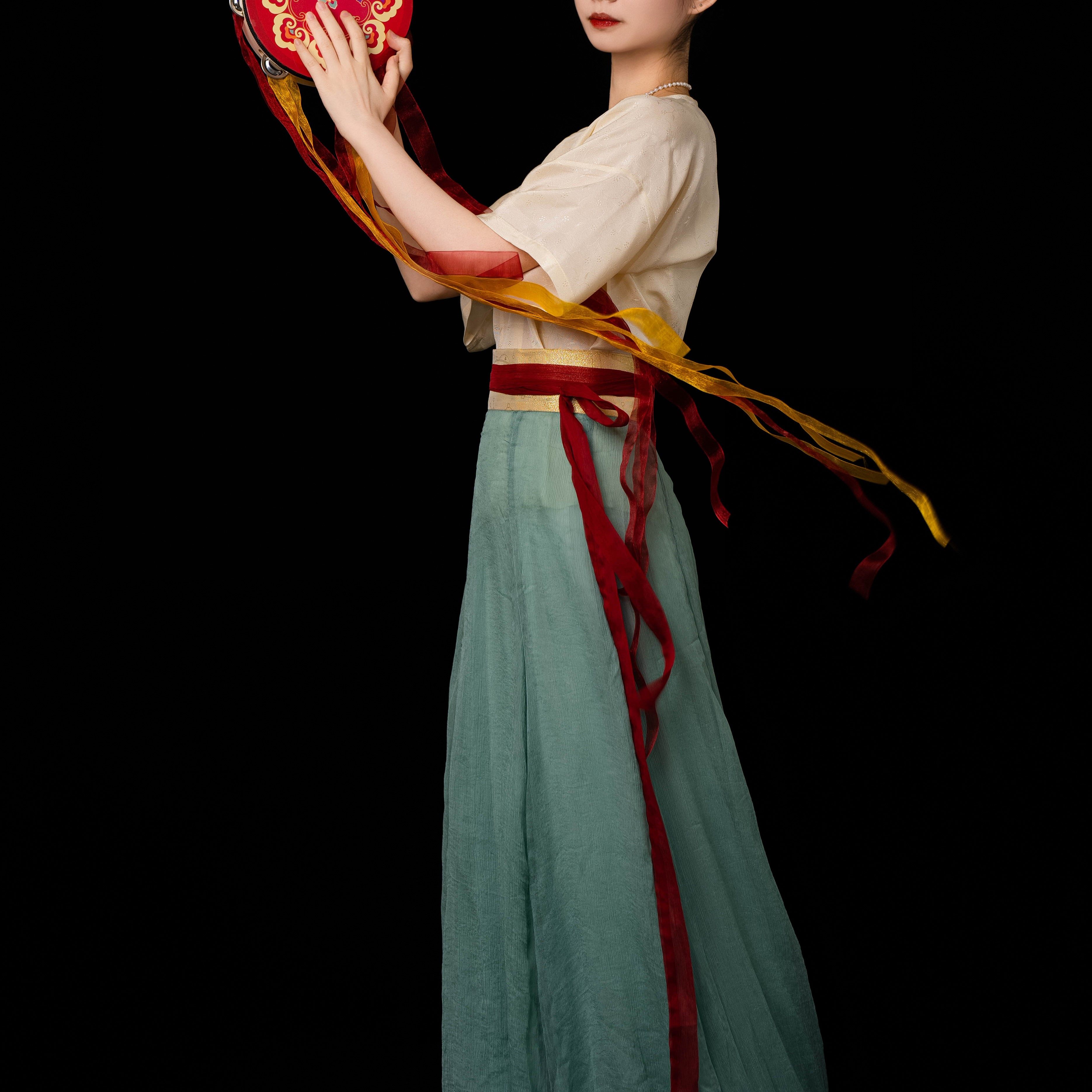 丹霞卷 唐破裙 | 凤翥斋 | 钻石雪纺双层麻纱夏季汉服,女装/女士精品,汉服半身裙,淘宝优惠券,粉丝福利购,淘宝优惠卷