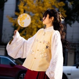 天风观澜 同人授权藏剑门派印象汉服加绒比甲 凤翥斋×剑网3正版