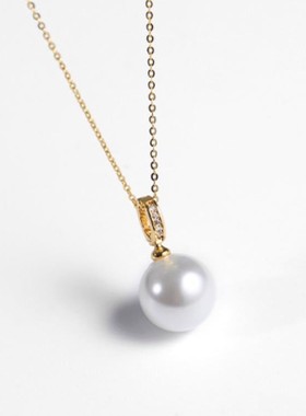 戴拉时尚潮项链气质仿珍珠吊坠