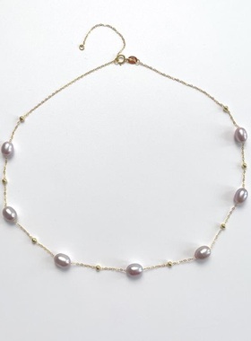 戴拉时尚满天星925银珍珠项链