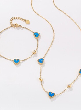 戴拉时尚高级爱心项链甜美手链