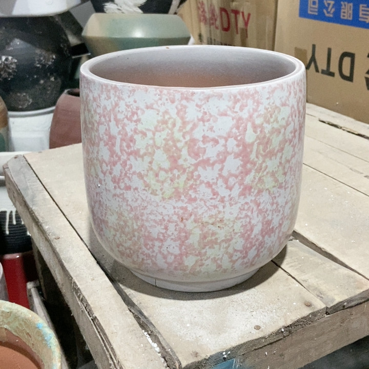 瑕疵次品底烧裂或者口烧裂印痕瑕疵透气粗陶花盆