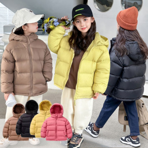 女童羽绒服冬季2023新款洋气儿童90白鸭绒冬装童装女大童加厚外套