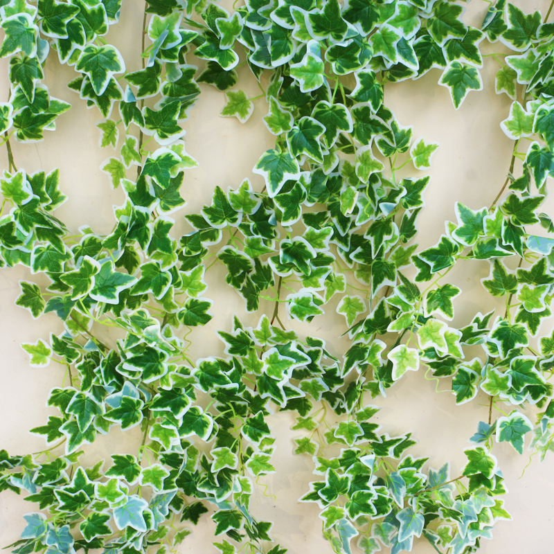 1.8米仿真常春藤带铁丝叶子藤蔓爬山虎花叶蔓常青藤绿叶藤条绿萝
