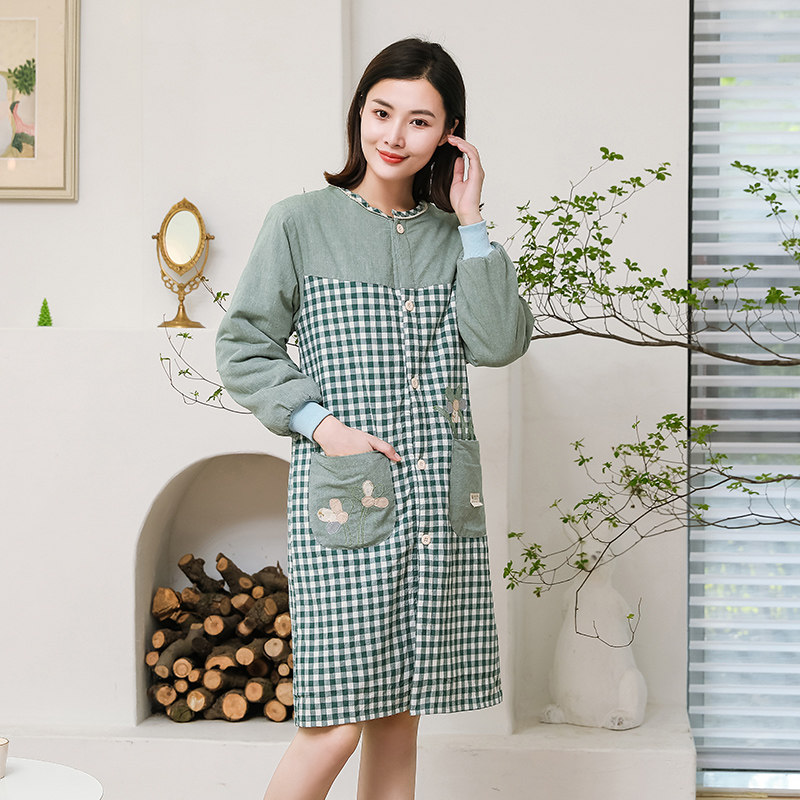 家里家外纯棉清新防污围裙