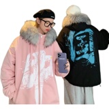 情侣装冬装羊羔毛棉衣情侣棉衣外套棉服G900P128男类，男装棉衣，电商A339