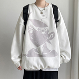 大皂短句潮卡通动漫男孩圆领套头卫衣外套大码G943P35，女装短外套，电商A339