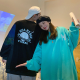 22情侣装春装印花情侣卫衣女宽松百搭外套G947P35男类，女装短外套，电商A339