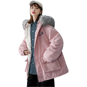 中性风 冬装 羊羔毛小熊棉衣情侣棉衣大毛领棉服 男女 G905 P128图片