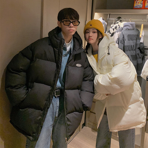 情侣装冬装 连帽加厚保暖羽绒棉情侣棉衣华夫格 外套 G971 P128男图片
