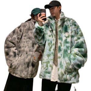 情侣装冬装 羊羔毛棉服仿兔毛太空人情侣棉衣外套 G972 P118女类图片